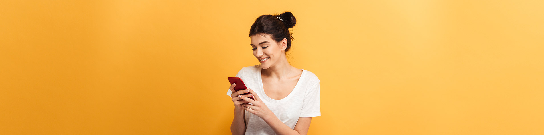 Person holding phone